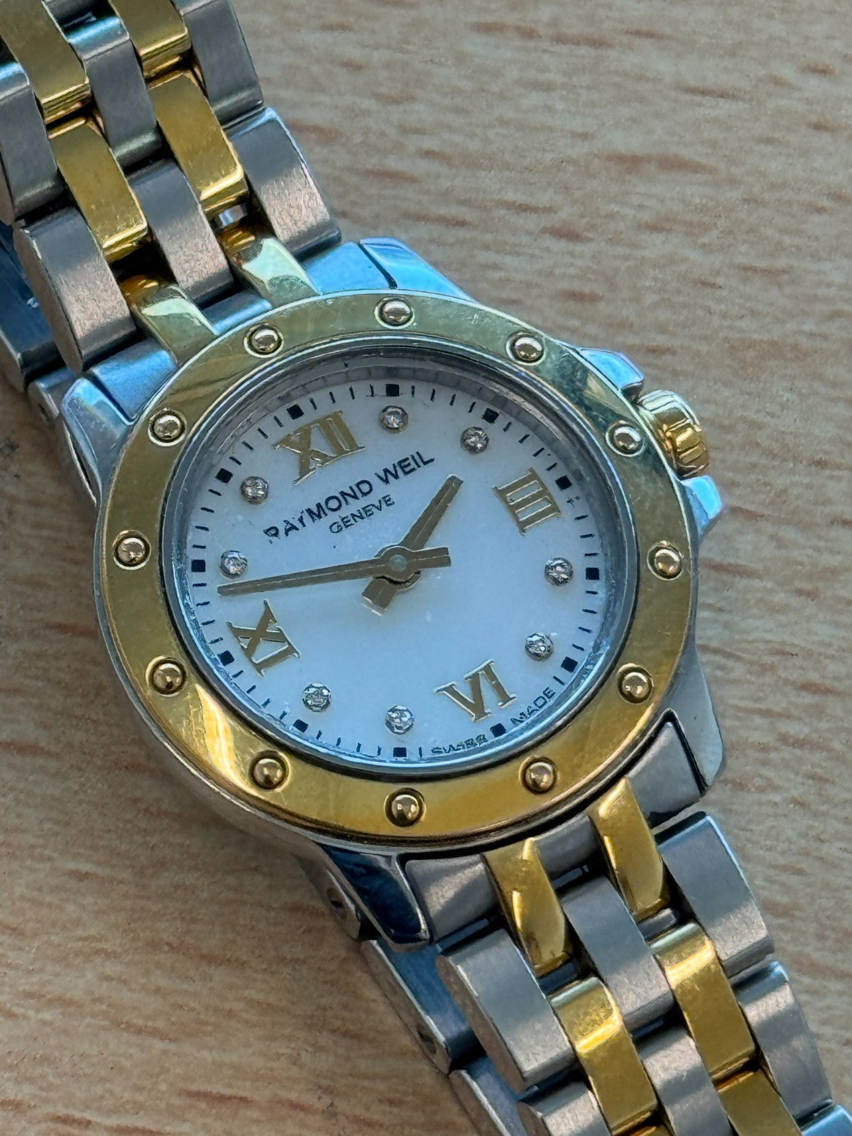 Raymond Weil 5799 Tango Ladies Watch Two Tone Working But Needs Repairs 25mm