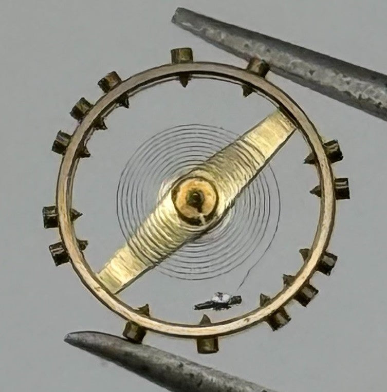 ETA 761 1201 Balance Wheel Complete And Spring 145 Watch Movement Parts NOS