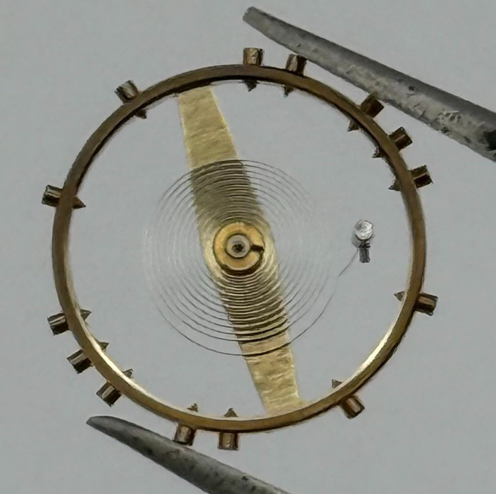 FHF 73 731 Balance Wheel Complete And Spring Renata 672 Watch Movement Parts NOS