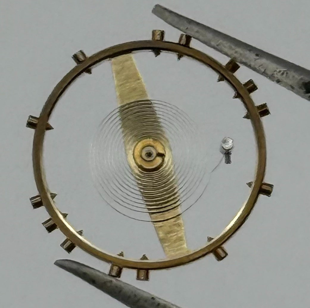 FHF 73 731 Balance Wheel Complete And Spring Renata 672 Watch Movement Parts NOS