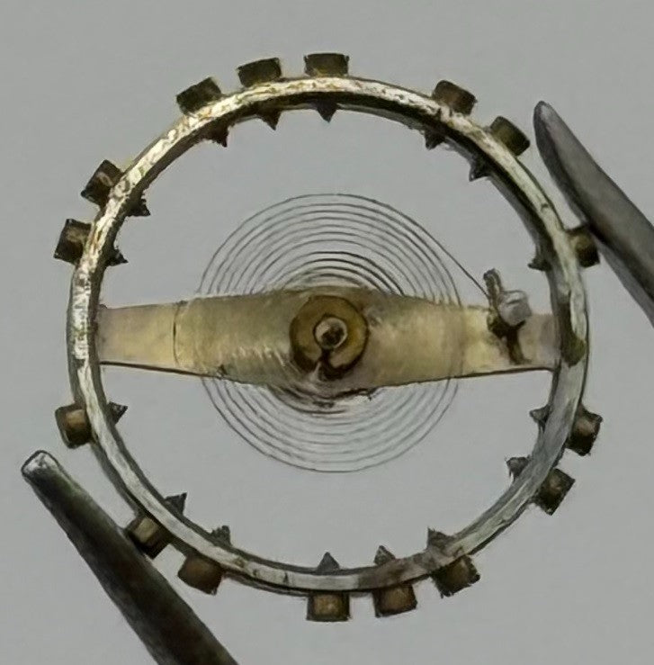 FHF 60 Balance Wheel Complete And Spring 6¾-8’’’ 200 M Watch Movement Parts NOS