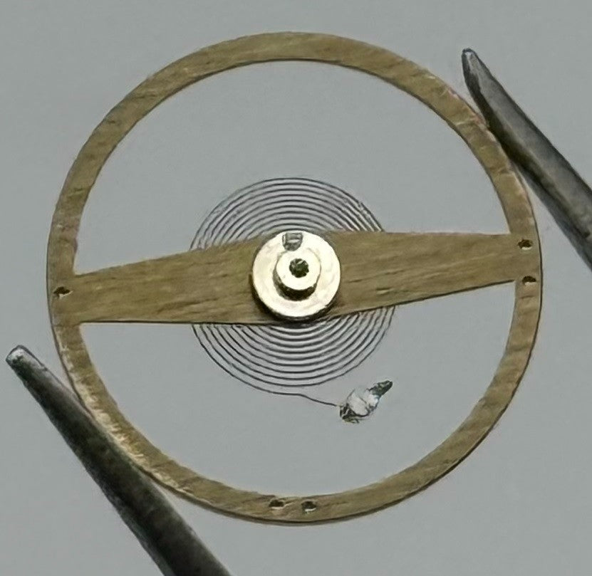 Forster 194 Balance Wheel Complete And Spring 1588 Watch Movement Parts NOS