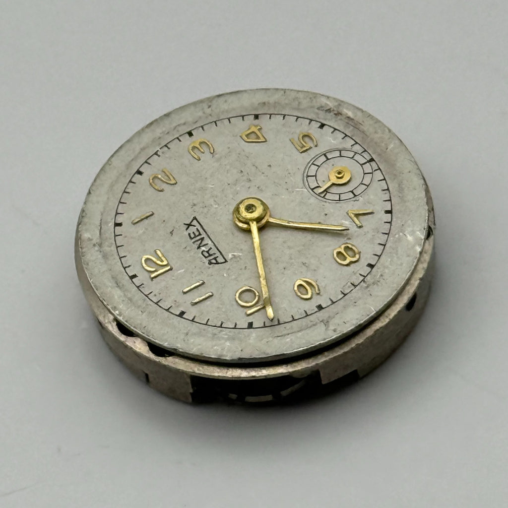 Unidentified Watch Movement Arnex 15 Jewels Swiss Manual Wind Parts 19.6mm