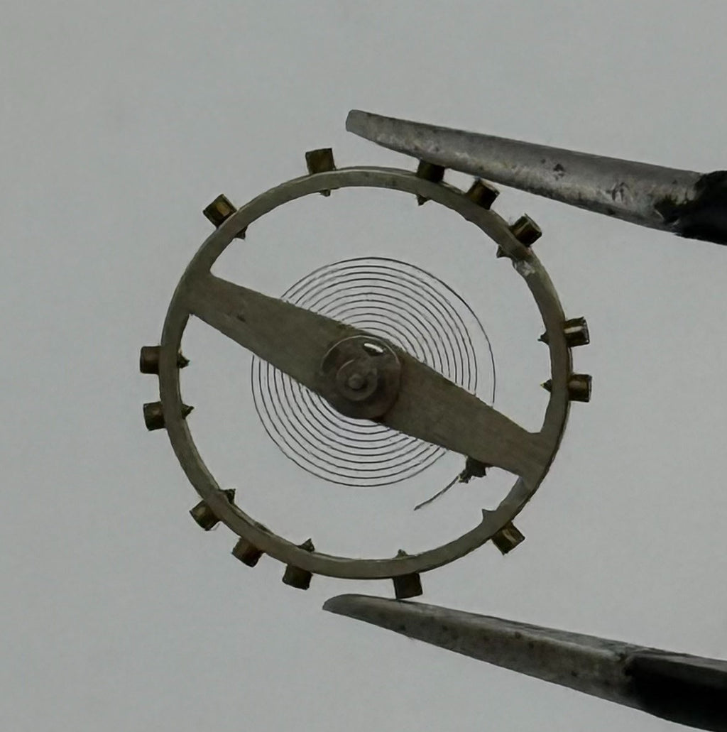 Arogno 120 Balance Wheel Complete And Spring 14 M Watch Movement Parts NOS