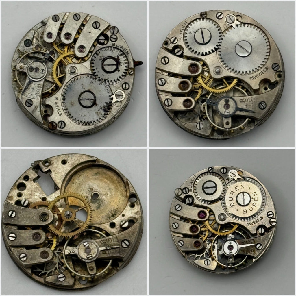 Buren 10.5N Watch Movement - For Parts / Repair - Select From Available Options