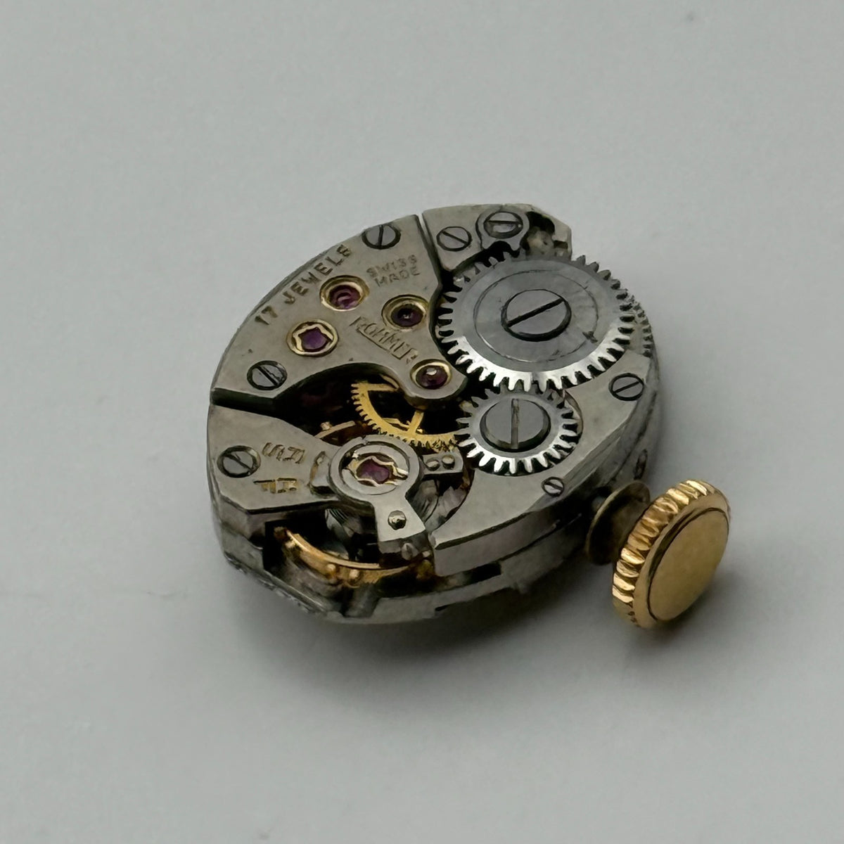 MST 389 Watch Movement Running Roamer 17 Jewels Manual Wind Parts Repair 13.1mm