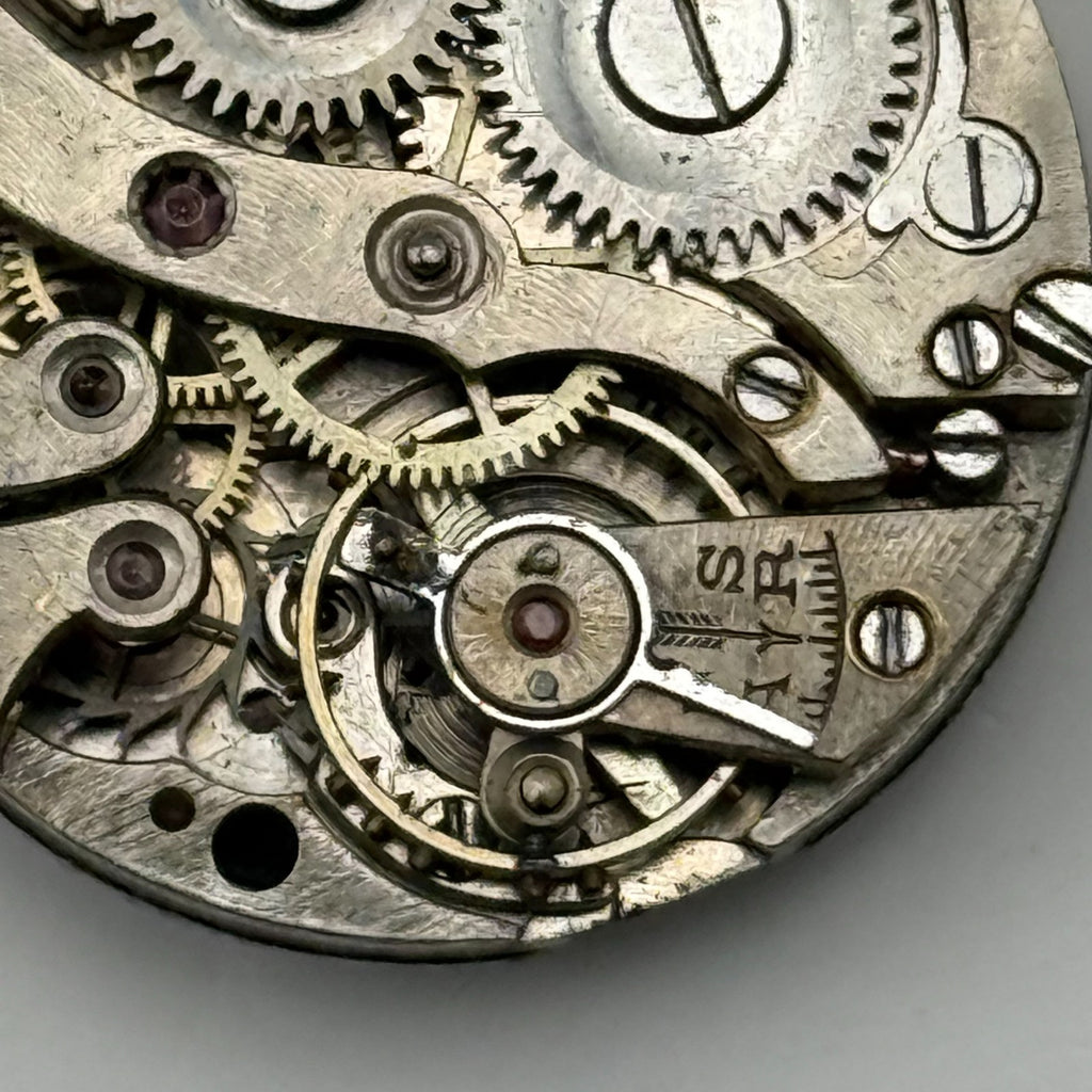 Unidentified SF Watch Movement Swiss Manual Wind Vintage Parts Repair 23.3mm