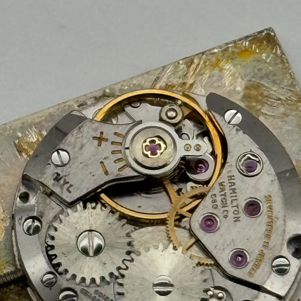 Hamilton C80 Watch Movement - Spares - For Parts / Repair - 17.4mm