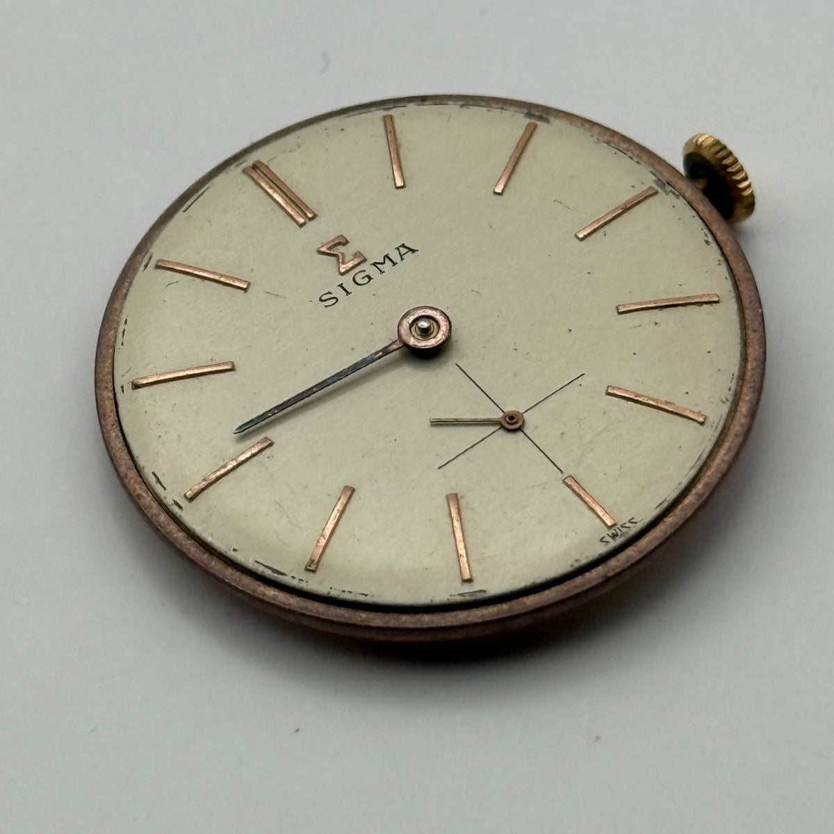 FEF 310 Watch Movement Sigma 17 Rubis Swiss Manual Wind Parts Repair 25.9mm