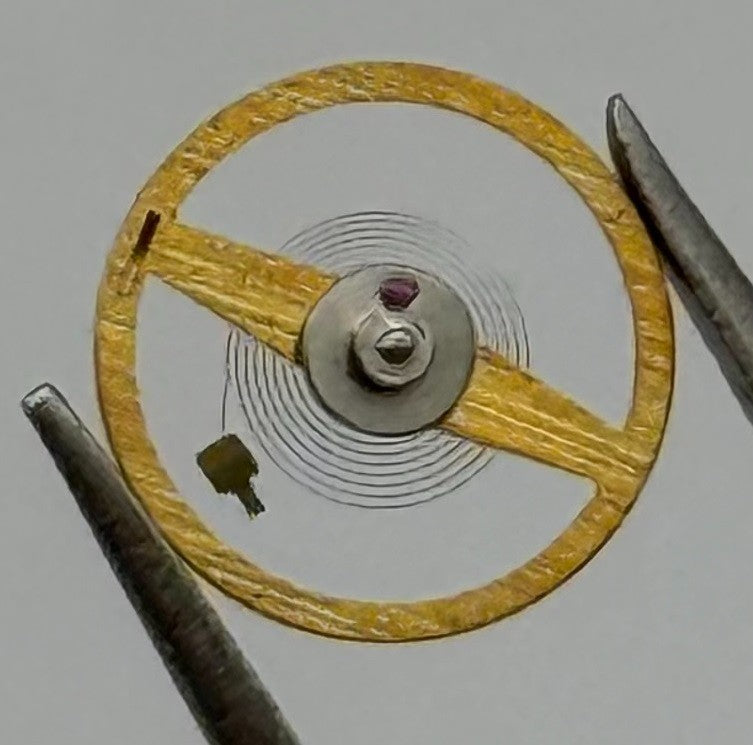 Ebosa 86 87 Balance Wheel Complete And Spring 8¾’’’ 3725 /2 Watch Movement Parts