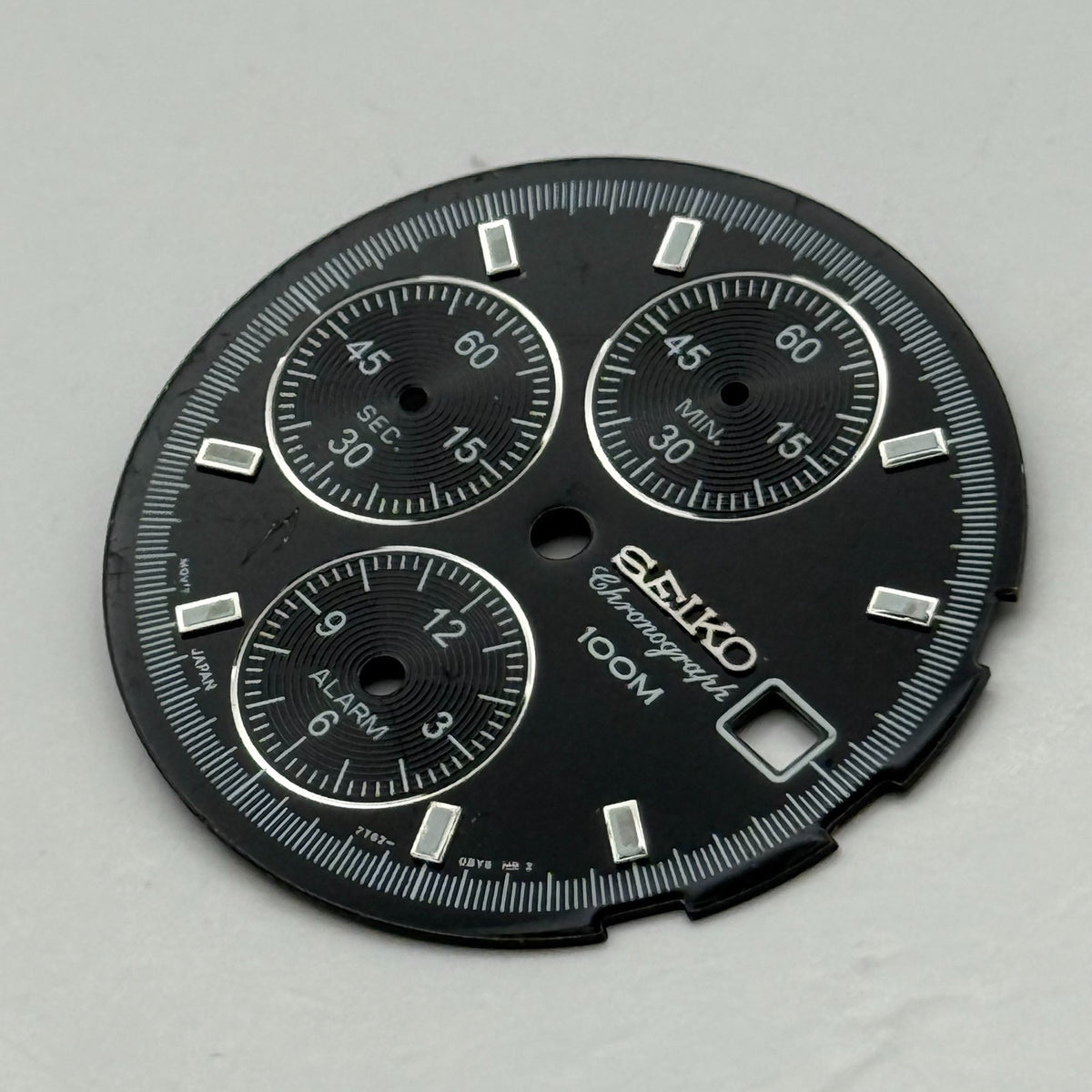 Seiko 7T62 0VB0 Watch Dial Chronograph 100M Japan Spare Parts Repair 28.9mm