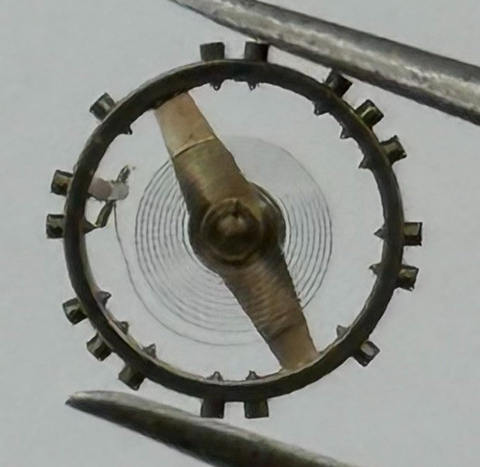 FHF 57 Balance Wheel Complete And Spring Renata 1053 M Watch Movement Parts NOS