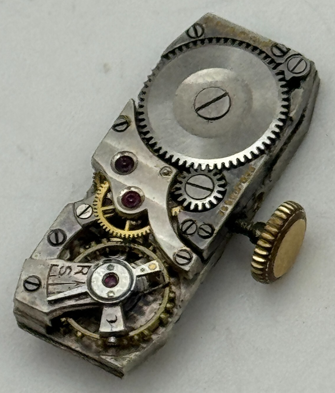 FHF Watch Movement Clarte Fab.Suisse Patent Running Ladies Manual Wind Parts 9mm