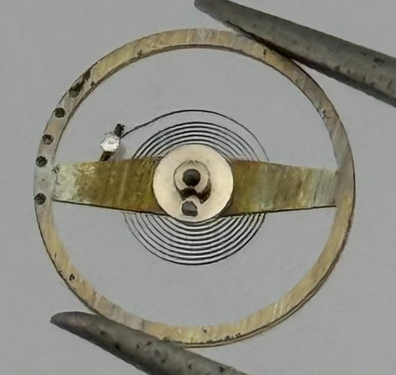 FHF 60 Balance Wheel Complete And Spring Renata 535 M Watch Movement Parts NOS