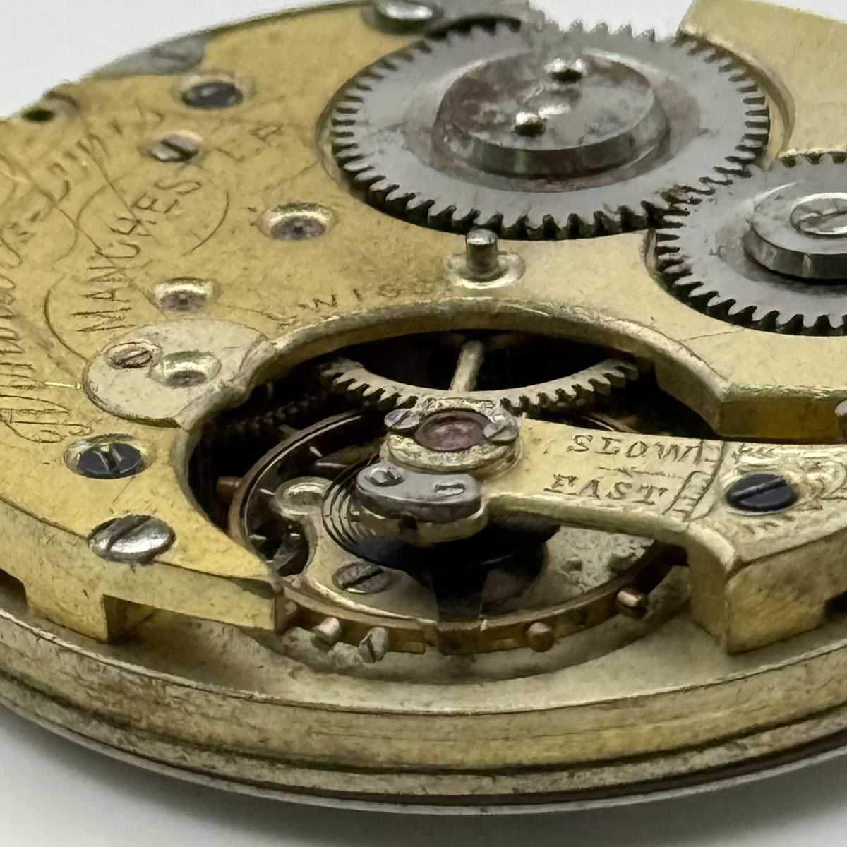 Lever Pocket Watch Movement - Arnold and Lewis - Parts / Repair 31.7mm