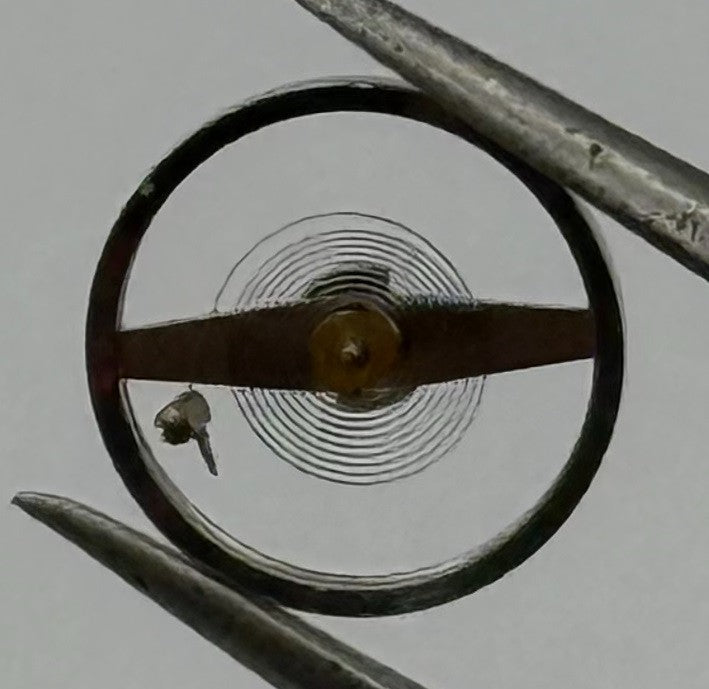 Oris 590 Ancre Balance Wheel Complete And Spring 1725 Watch Movement Parts NOS