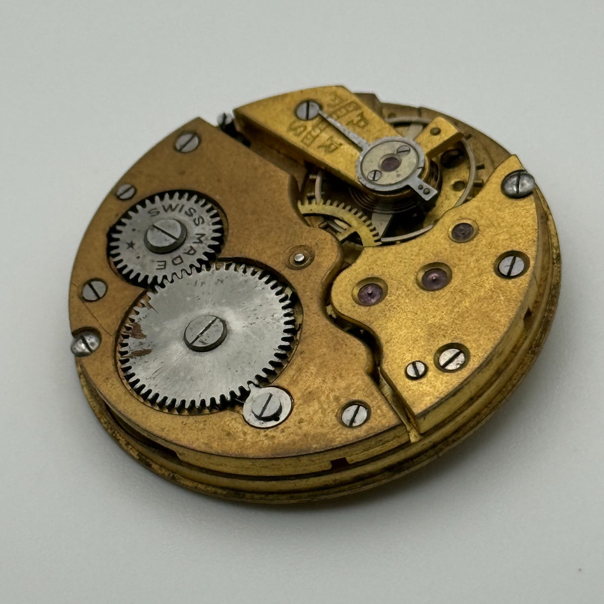 Swiss Lever Pocket Watch Movement - Unidentified - Parts / Repair - 40.1mm