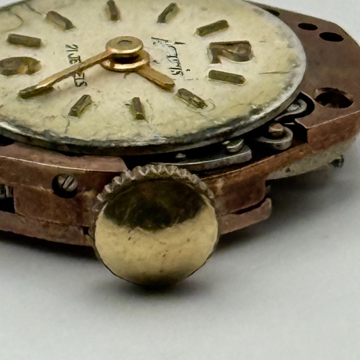 FEF 370 Watch Movement Accurist 21 Jewels Swiss Manual Wind Parts Repair 15.1mm
