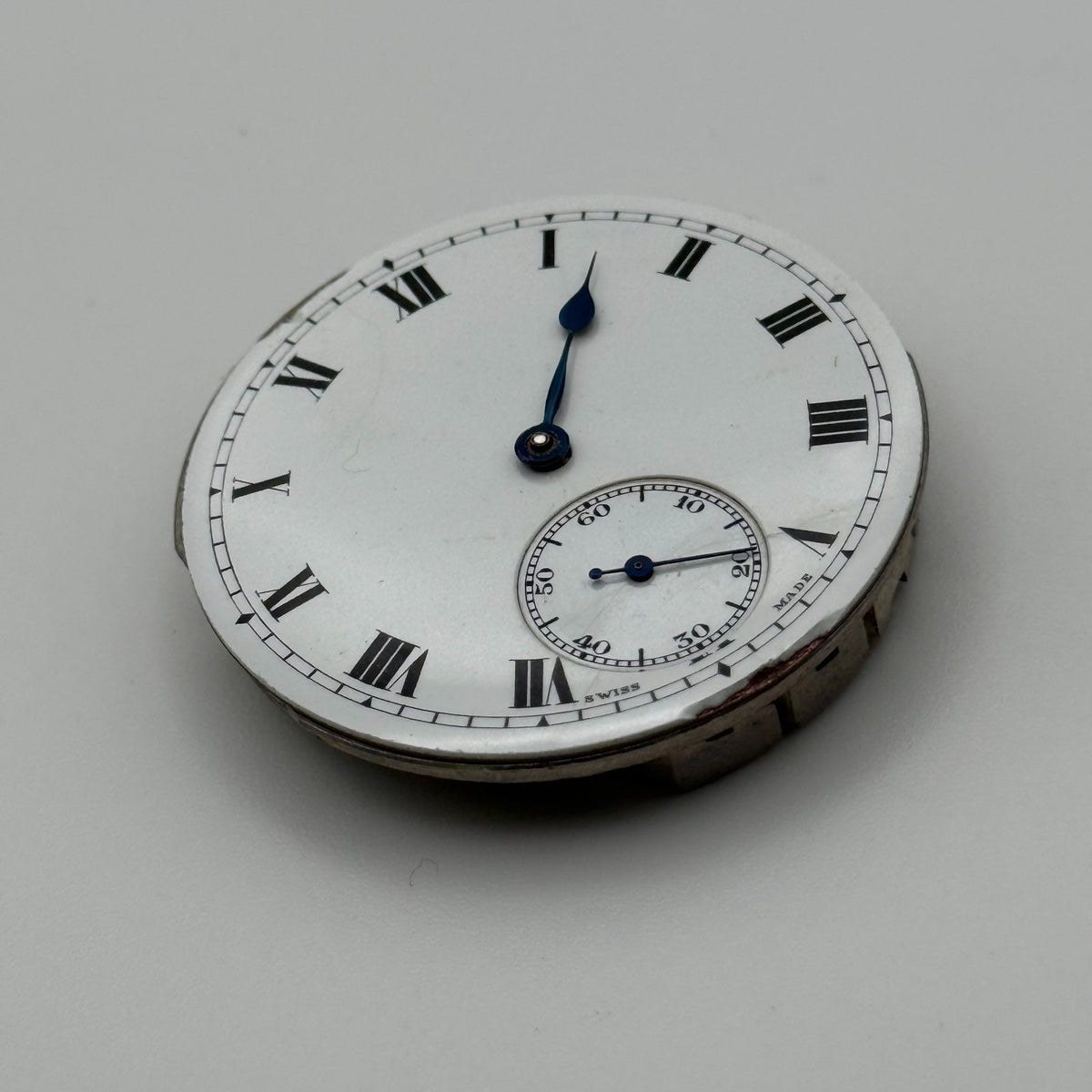 Swiss Lever Good Quality Pocket Watch Movement - Running - Parts / Repair 43mm