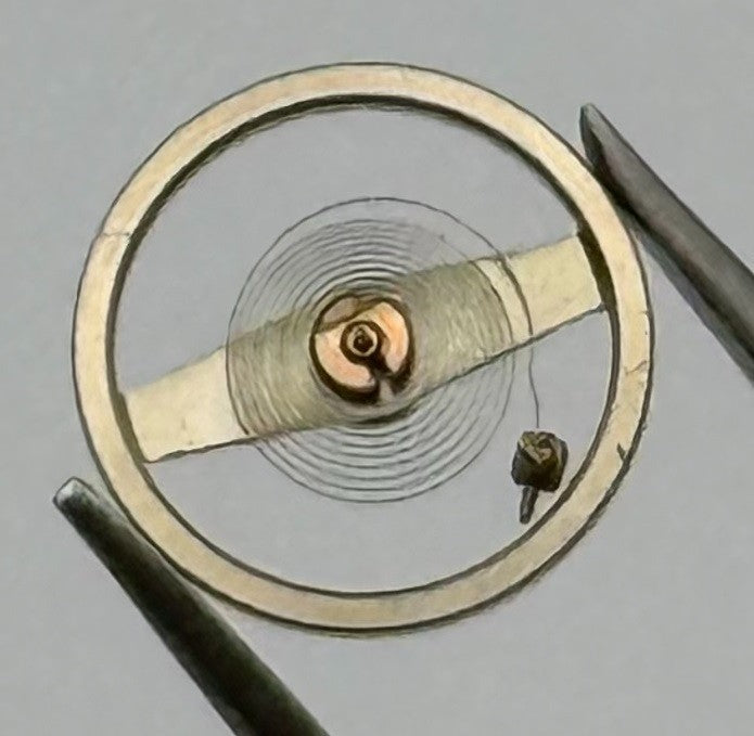 Brac 2051 Balance Wheel Complete And Spring 5½’’’ 69 M Watch Movement Parts NOS
