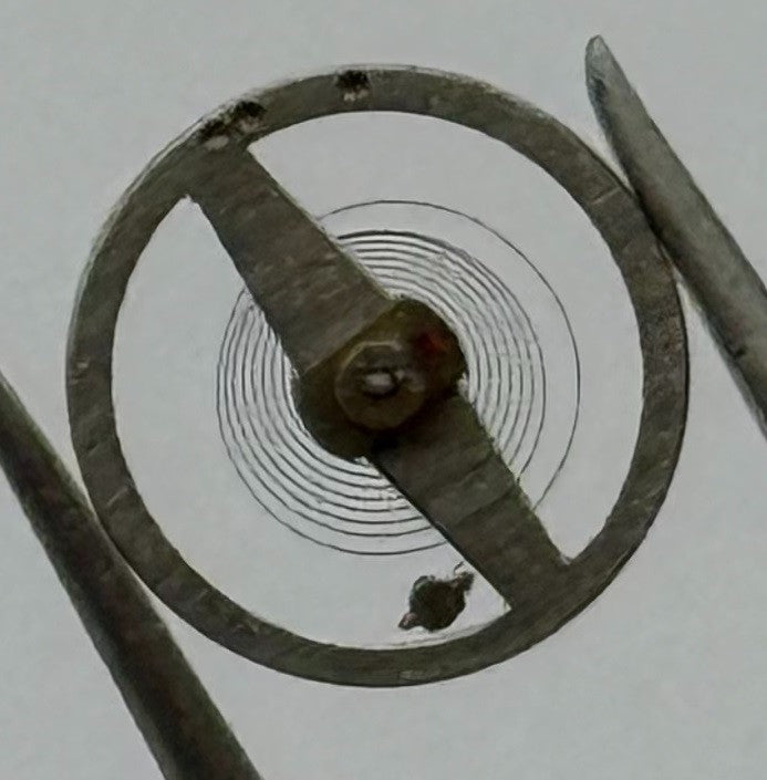 Smith LY Balance Wheel Complete And Spring 8¾’’’ 1246 Watch Movement Parts NOS