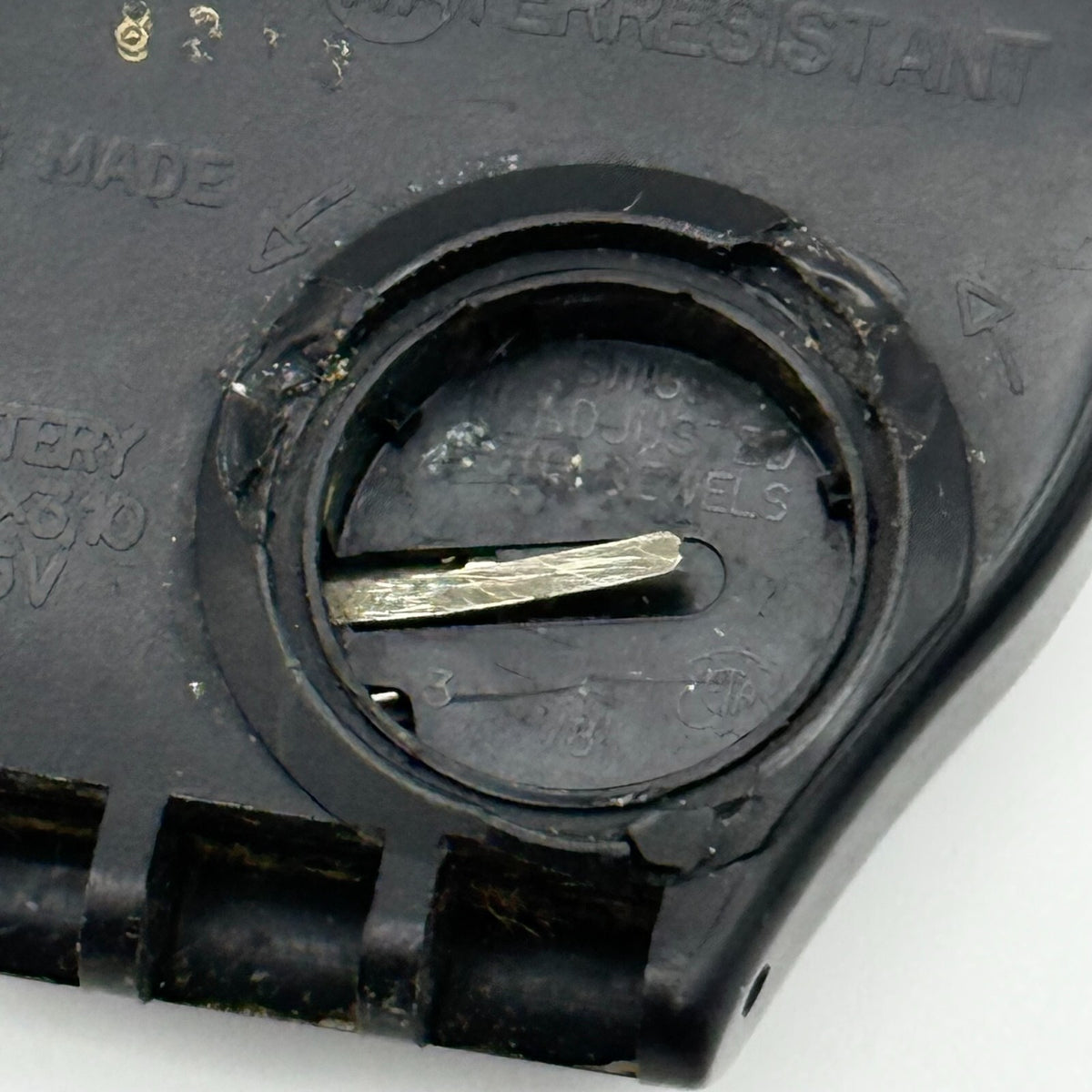33mm Vintage 1996 Swatch Black Dial Plastic Quartz Watch UNTESTED PARTS REPAIR
