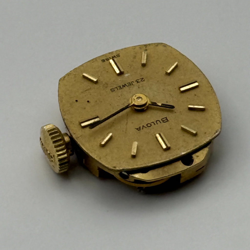 Bulova 5BD Watch Movement Running Ladies 23 Jewels Swiss Manual Wind Parts 13mm
