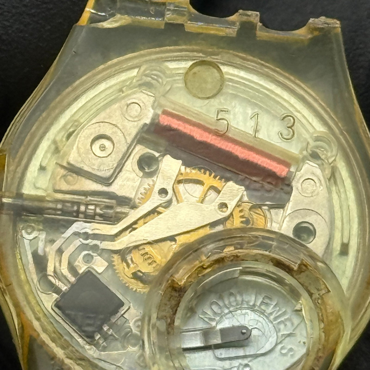 Vintage Swatch Vida Watch Burgundy Red 2003 ETA Quartz Swiss 25mm Parts Repair
