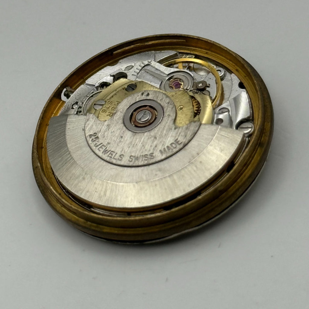 MSR S76/28 Watch Movement Garrard Date 21 Jewels Automatic Vintage Parts 30.5mm