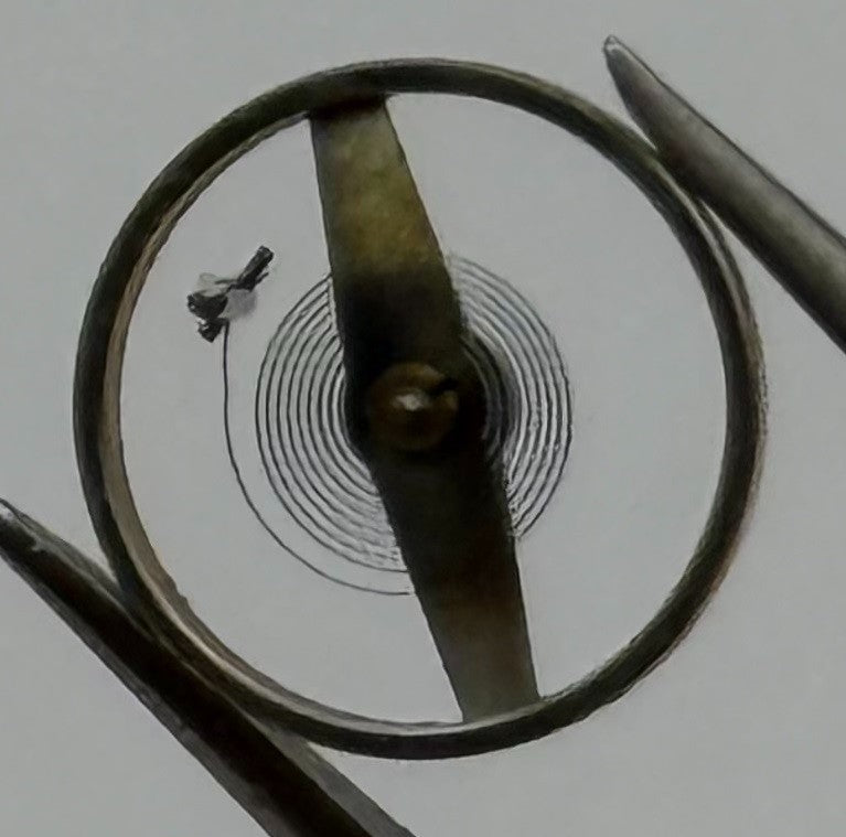 FHF 60 Balance Wheel Complete And Spring Renata 535 M Watch Movement Parts NOS