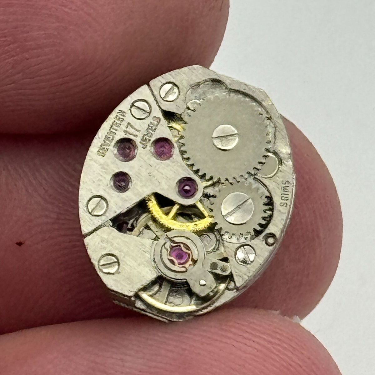 FEF 6632 Watch Movement Ladies Manual Wind Swiss Vintage Parts Spares 13mm