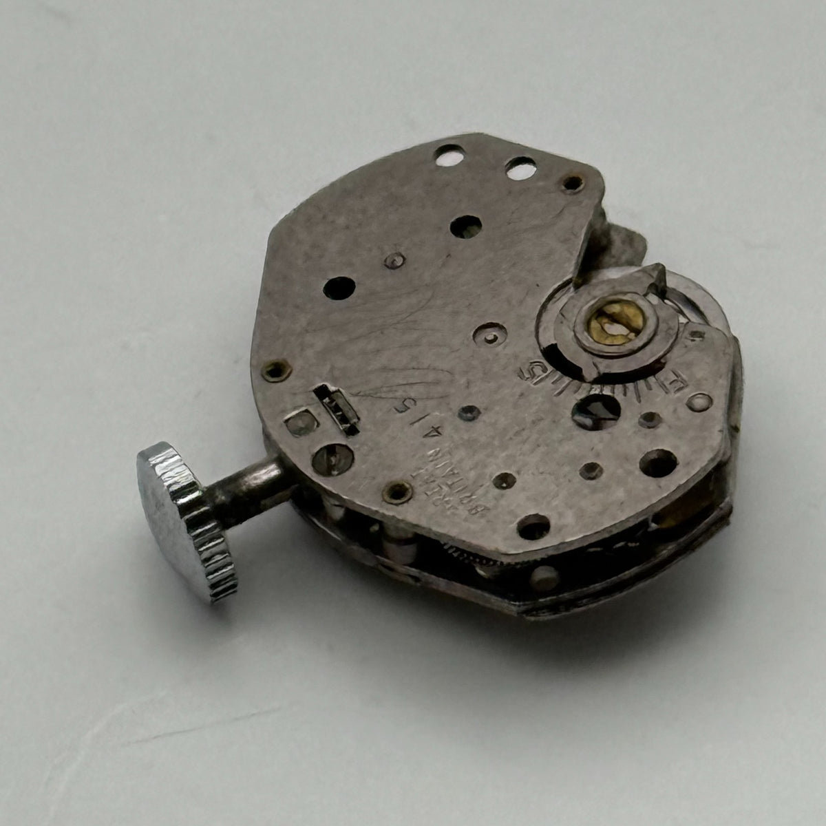 Timex 415 Watch Movement Great Britain Manual Wind Vintage Parts Repair 18.4mm