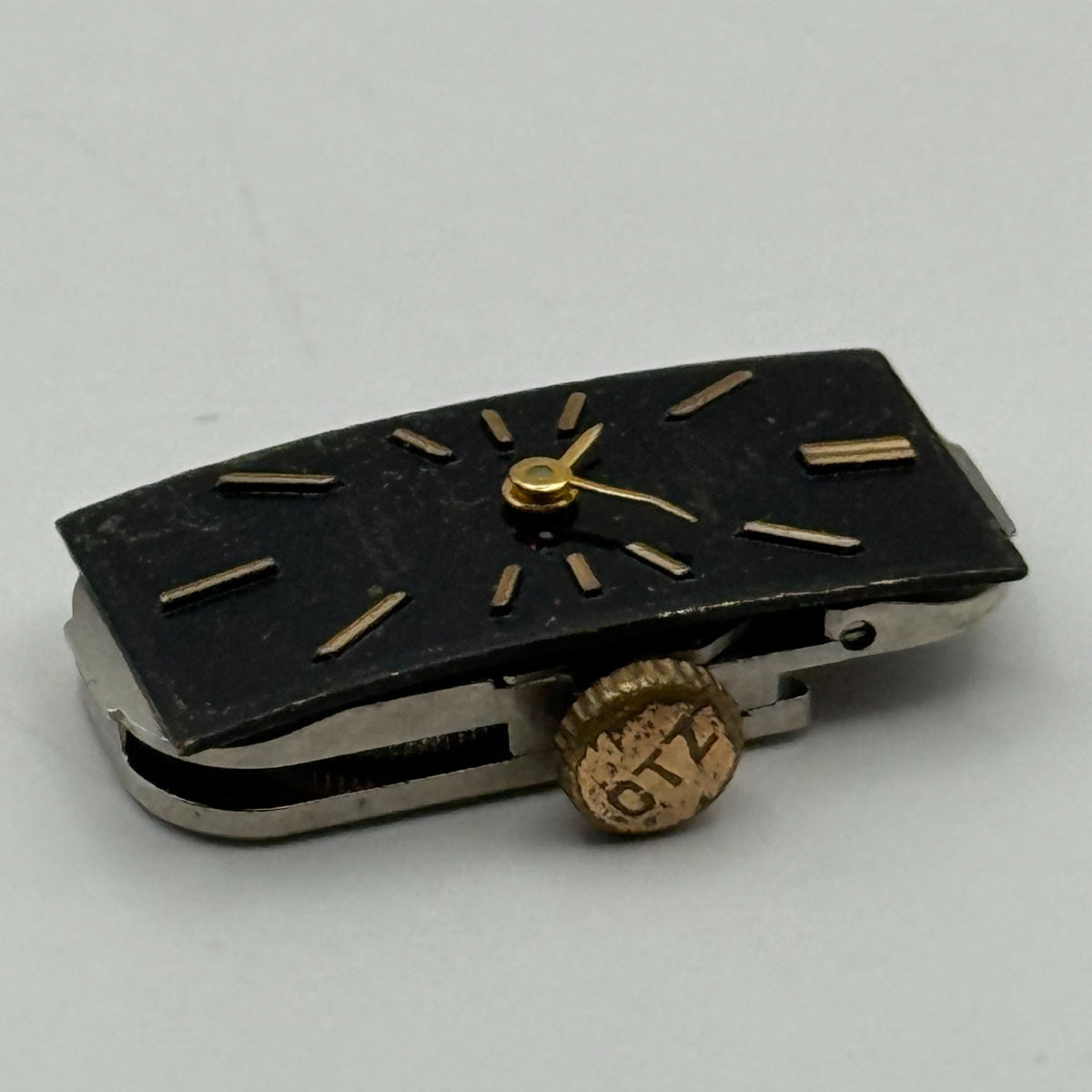 Citizen 9407 Parashock Baguette Watch Movement - For Parts / Repair - 10.2mm