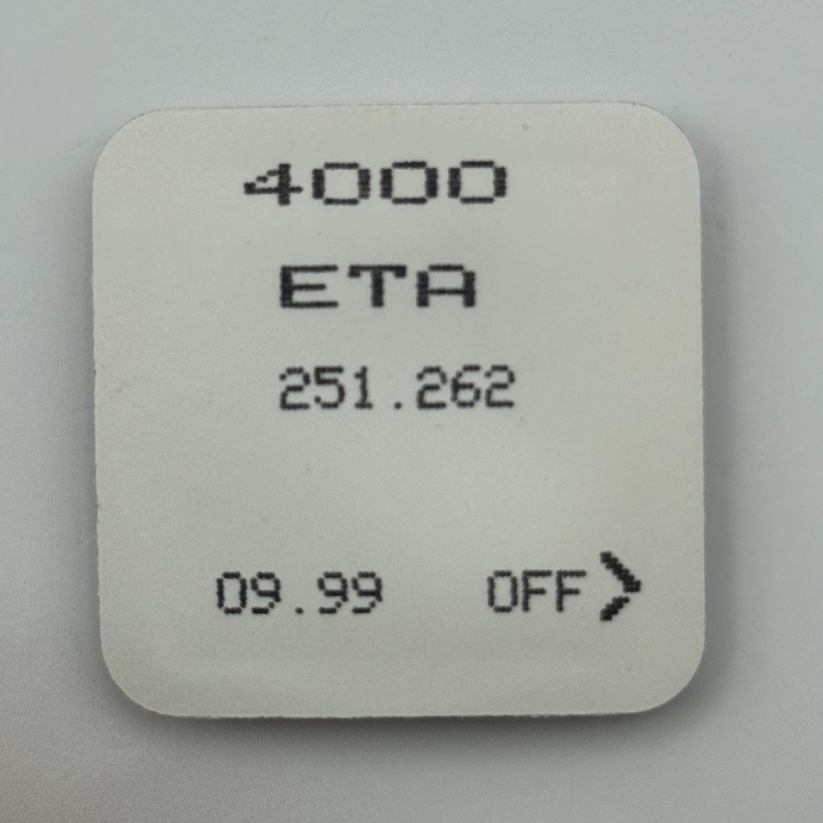 ETA 251.262 Circuit Part - New Old Stock - Vintage Watch Movement Parts