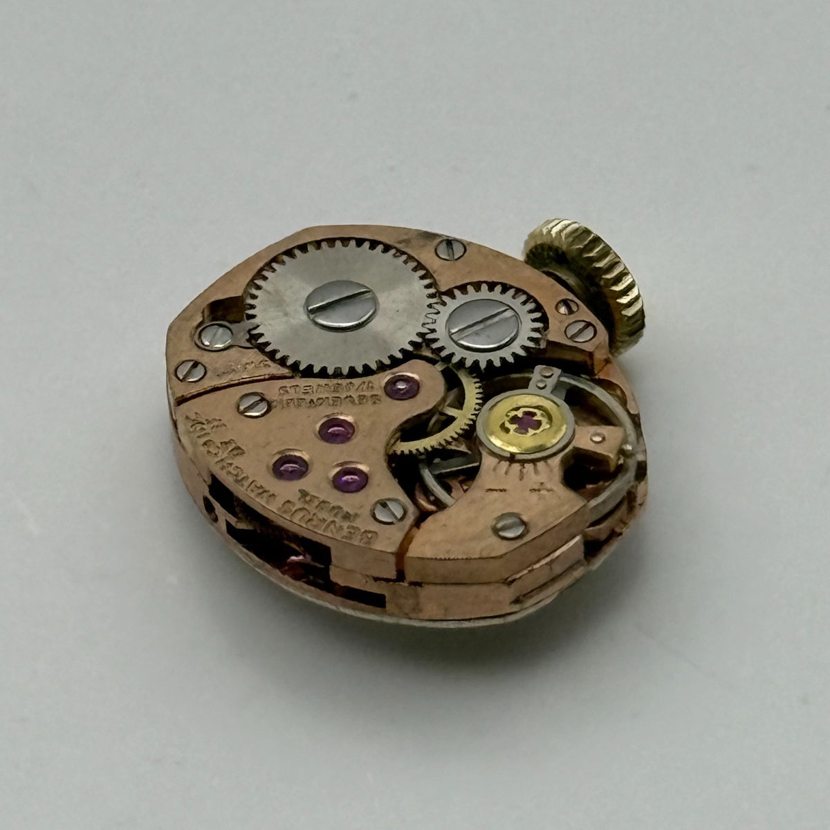 AS 1491 Watch Movement Running A. Schild Benrus DZ 2F 17 Jewels Swiss Parts 13mm