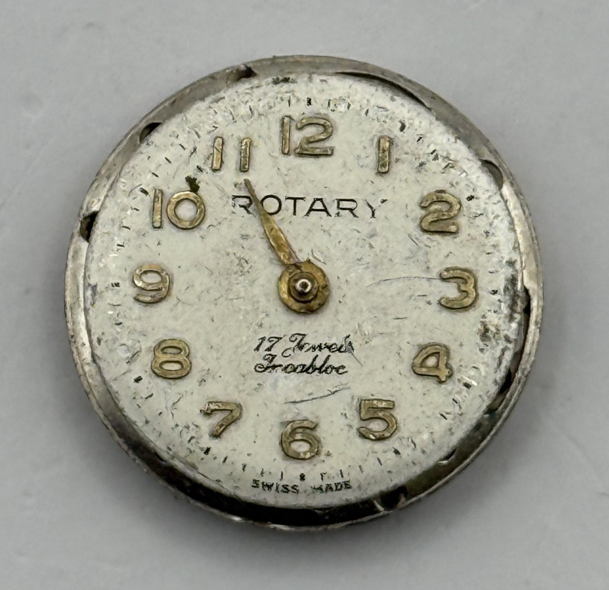 FHF 34 Watch Movement Rotary Ladies 17 Jewel Swiss Manual Wind Parts Repair 17mm