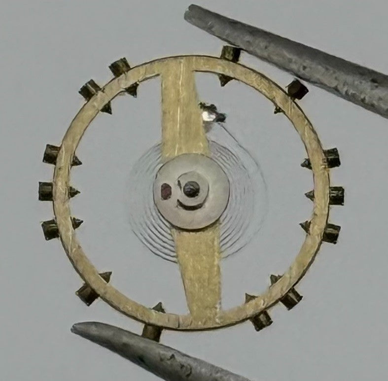 FHF 120 Balance Wheel Complete And Spring 6¾-8’’’ 205 M Watch Movement Parts NOS