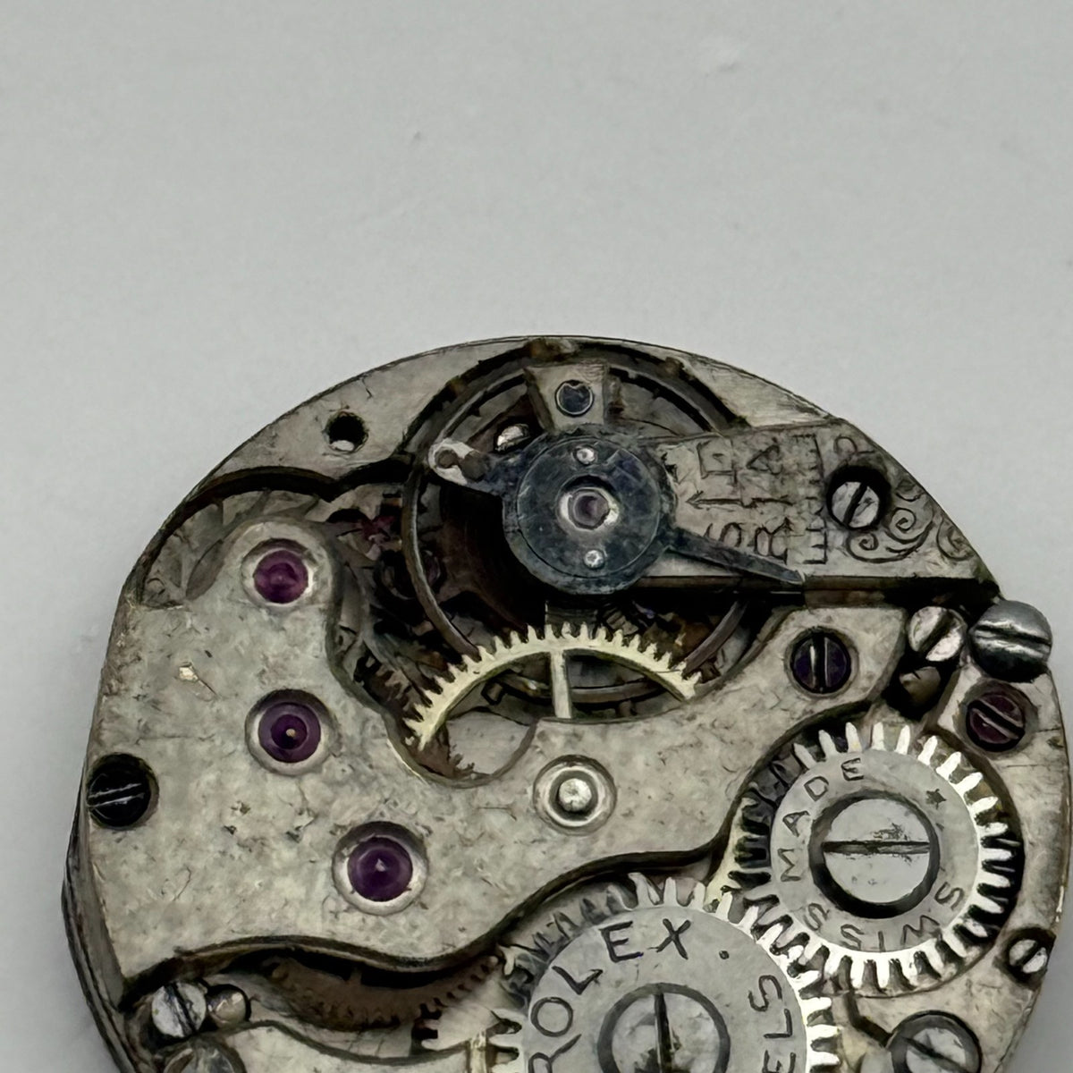 Rolex Rebberg Watch Movement - 15 Jewels - For Parts / Repair - 20.9mm