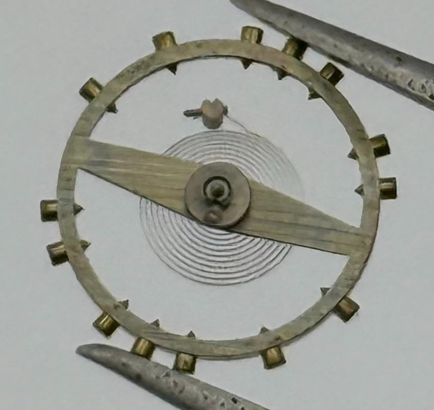 AS 1220 Inca Balance Wheel Complete And Spring 542 Watch Movement Parts NOS