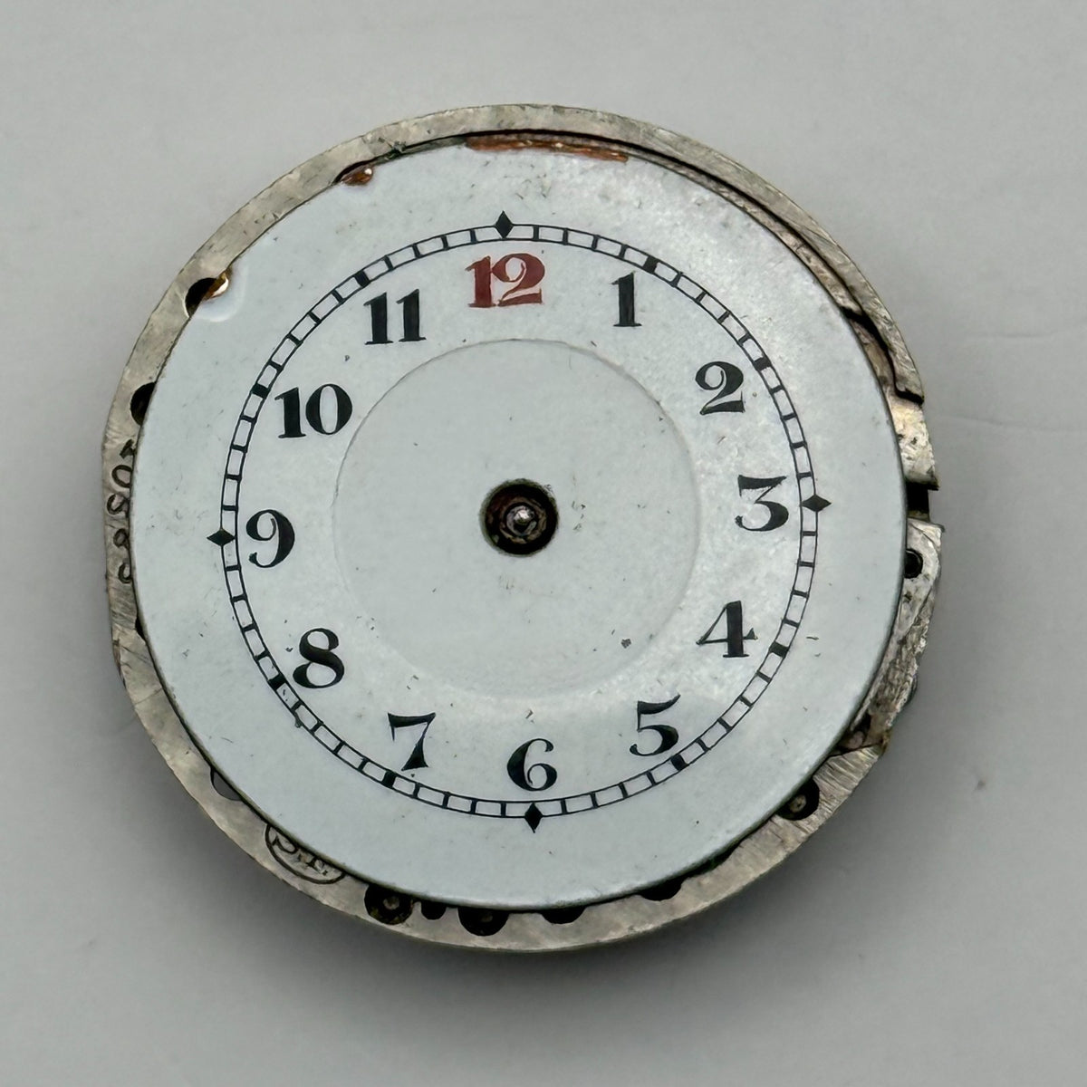 Unidentified SF Watch Movement Swiss Manual Wind Vintage Parts Repair 23.3mm