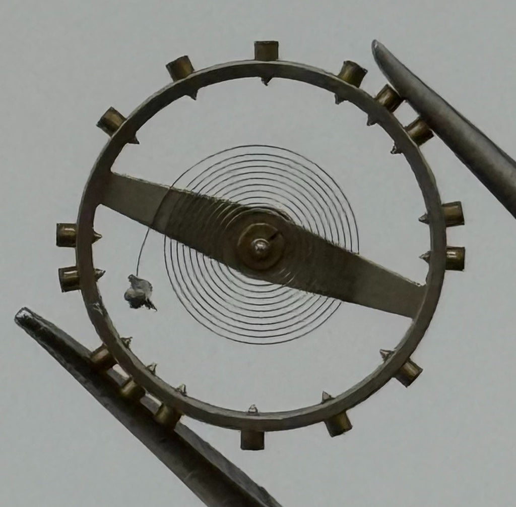 HB 115 MS Balance Wheel Complete And Spring Renata Watch Movement Parts NOS