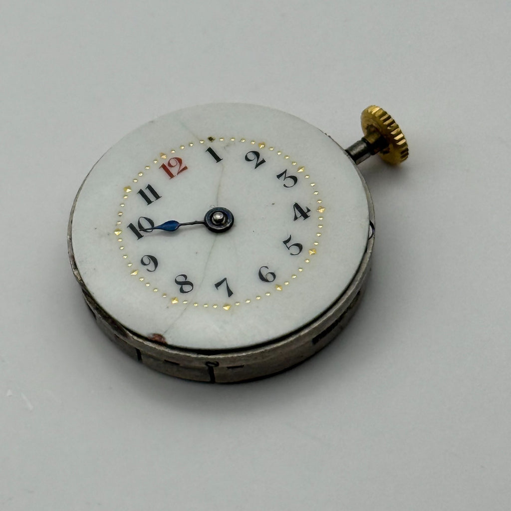 Unidentified Watch Movement Swiss Made Manual Wind Vintage Parts Repair 22.4mm