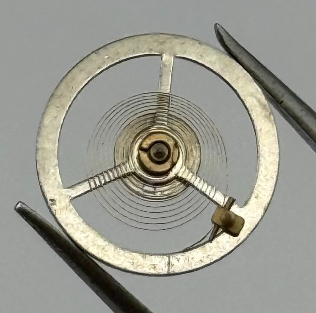 Brac 180 PL Balance Wheel Complete And Spring 12’’’ Watch Movement Parts NOS