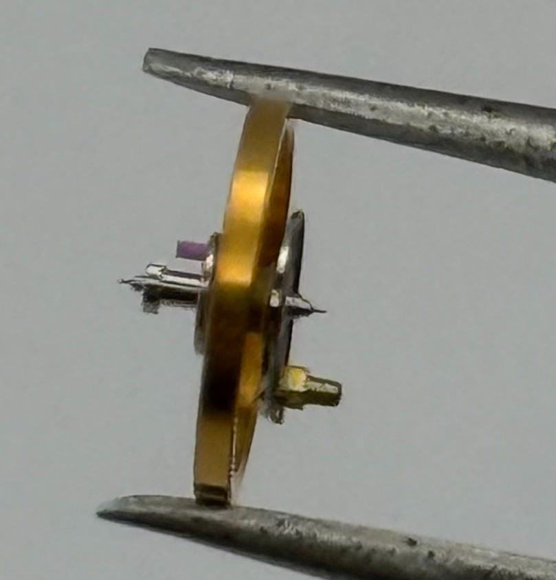 Ebosa 86 87 Balance Wheel Complete And Spring 8¾’’’ 3725 /2 Watch Movement Parts