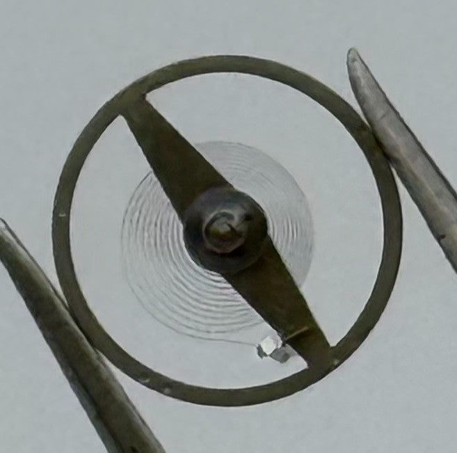 Lorsa 14R Balance Wheel Complete And Spring 5¼’’’ 1357 Watch Movement Parts NOS