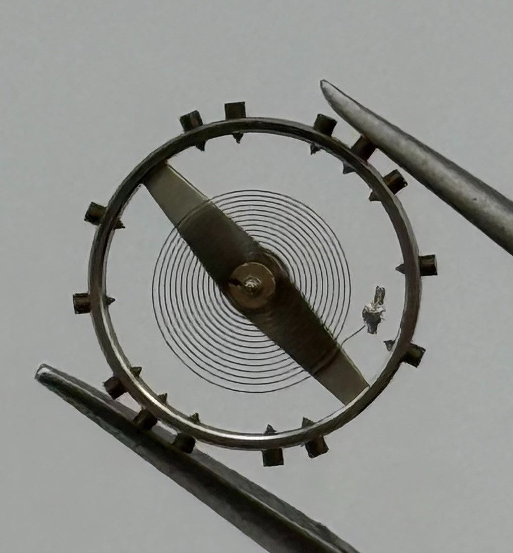 Jeambrun 23D Balance Wheel Complete And Spring 10½’’’ Watch Movement Parts NOS