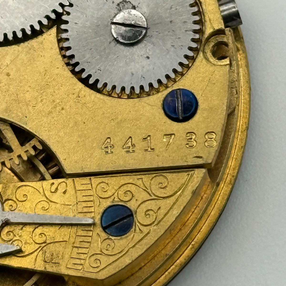 Swiss Lever Pocket Watch Movement - W&E Terry Manchester - Parts / Repair 43.1mm