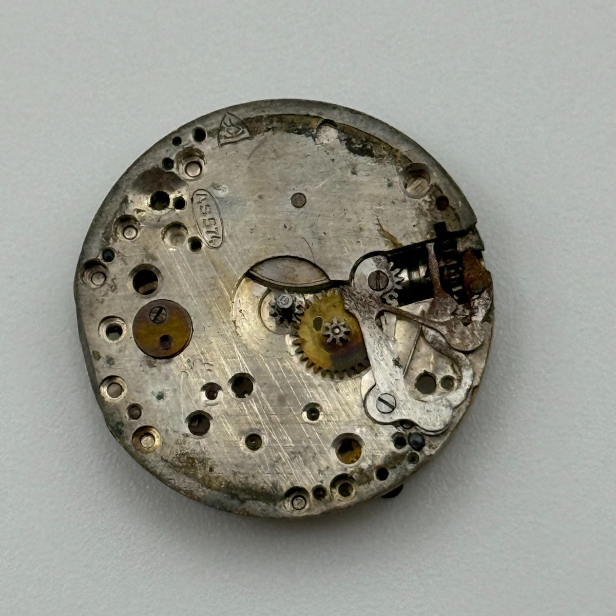 AS 574 Rotary Watch Movement - For Parts / Repair