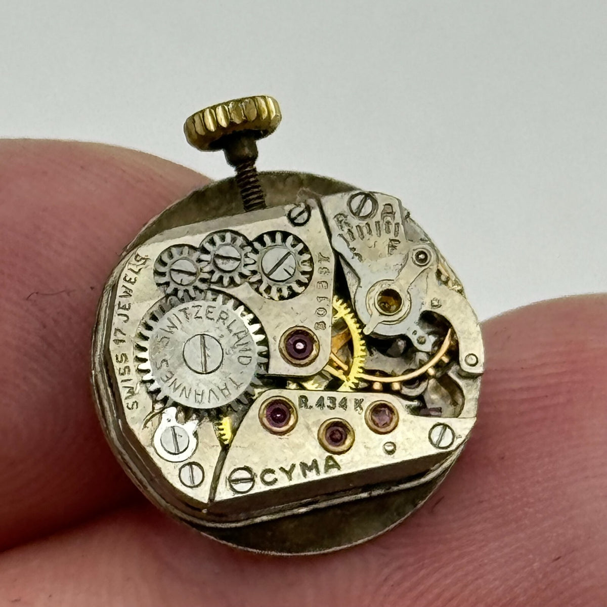 Cyma 434K Watch Movement - Tavannes Ladies - For Parts / Repair - 11.6mm