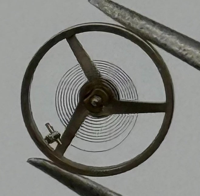 AS 1677/2 Balance Wheel Complete And Spring 5''' Ronda 5155 Watch Movement Parts